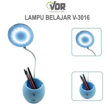 V-3016DL VDR Lampu Cas Belajar LED Sentuh Touch Screen Rechargeable