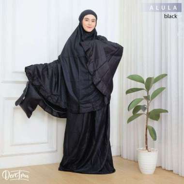 Mukena Bali Rayon Polos Alula black