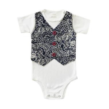 Jual J Baby  348 Bodysuit Rompi Kain Batik  baju  Anak 