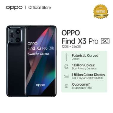 Jual Oppo Find X3 Pro Smartphone 12 Gb    256 Gb Agustus 2022 - Garansi