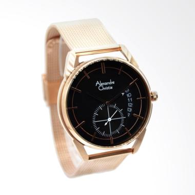 Jual Alexandre Christie Jam Tangan Pria - Black Rose Gold 