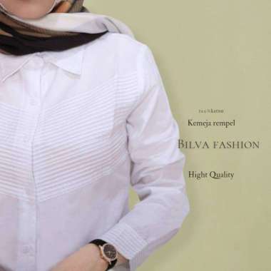 Jual Kemeja Putih Polos Pakaian Kantor Wanita Atasan Formal Wanita