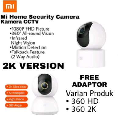 Jual Xiaomi Mi 360 Home Security Camera 1080 P 2 K Ip Smart Cctv Wifi