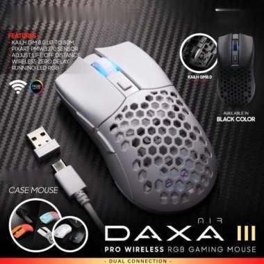 Jual Rexus Daxa Air Iii Pro Wireless Rgb Ultra Lightweight Gaming Mouse