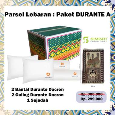 PARCEL LEBARAN: PAKET DURANTE A (2 BANTAL + 2 GULING + 1 SAJADAH)