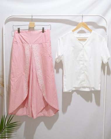 SETELAN ONE SET DAN SATUAN KULOT 7/8 DAN KEMEJA