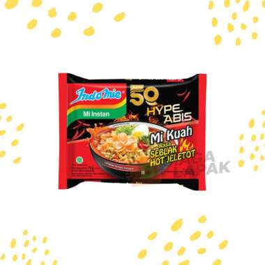 Indomie Seblak Hot Jeletot Mie Kuah 1pcs - Indomi Mie Instan