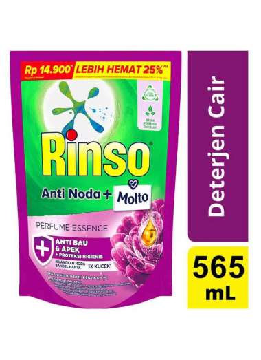 Jual Unilever Product Rinso Detergent Cair Perfume Essence Refil 565 Ml