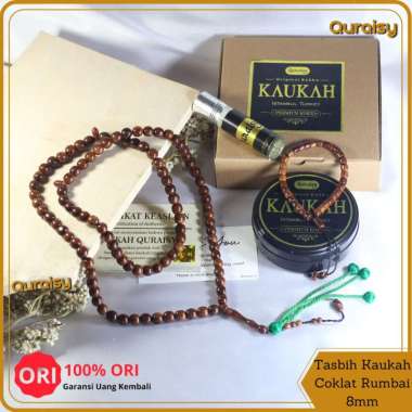Tasbih Kaukah 99 Rumbai Size XL Untuk Kesehatan Bersertifikat Asli Tasbeh Kauka Kaokah Koka Kokka Co