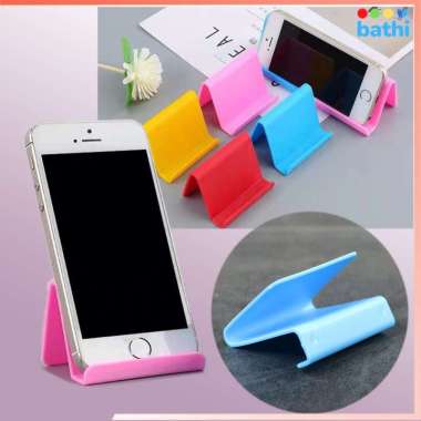 Penyangga HP Plastic Smartphone Desk Holder Colourfull Random