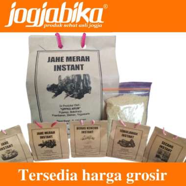 Beras Kencur Jahe Merah Kunir Asem Putih Secang Temulawak Bubuk Instan 10 Sachet/Pak 200 g Temulawak