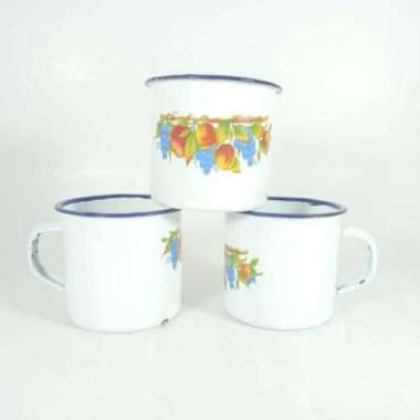 Mug Seng Cangkir Enamel kecil jadul RRT