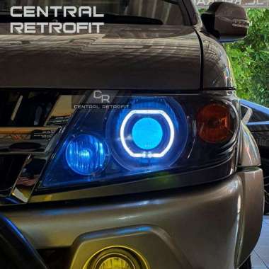 Projector Panther Free DRL Running Foglamp 3warna Paketan Murah by Yoong Motor Indonesia Putih