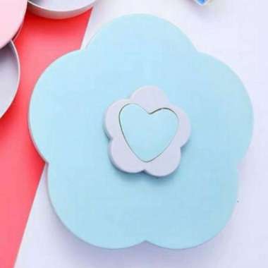 Toples Lebaran Motif Bunga Mekar - Tempat Simpan Makanan Snack Biru