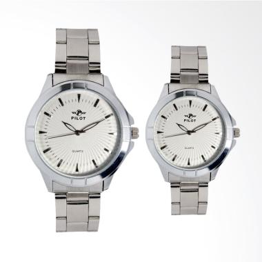 Jual Pilot FIN-266A CP Analog Jam Tangan Couple - White 