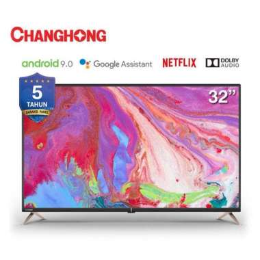 CHANGHONG Android 9.0 Smart TV 32 INCH L32K2 HDR 10 - GARANSI RESMI [ L32K2 ]