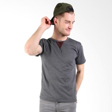 Jual Elfs Shop Lengan Pendek Hoodie Polos Kaos Pria - Biru