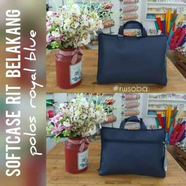 SOFTCASE 14 INCH RIT BELAKANG POLOS RUMAH WARNA LG/loly green