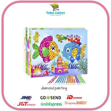 Big Diamond Painting Mainan Anak Stiker Manik Diamond BOY