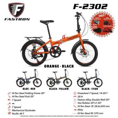 Jual Sepeda Lipat Fastron Terlengkap & Original - Harga Murah Juli 2022