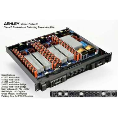 Ashley Forte 4.2 Power Amplifier 4 Channel Class D