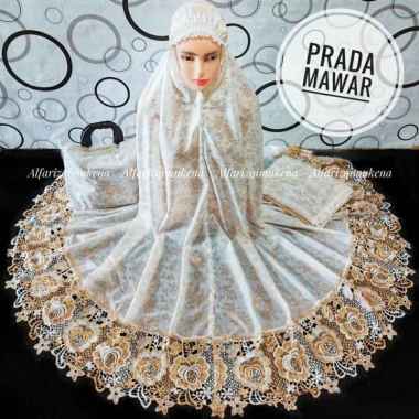 Mukena dewasa foil pradaa renda mix twotone mukenah hantaran foil renda mukena renda pradaa seroja P