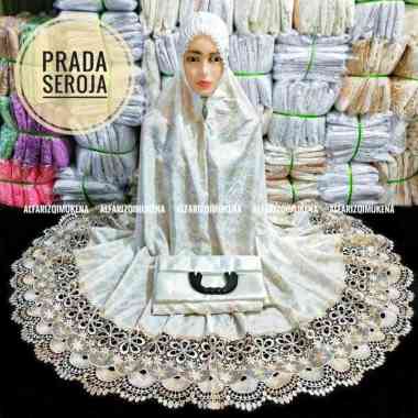 Mukena dewasa foil pradaa renda mix twotone mukenah hantaran foil renda mukena renda pradaa seroja P