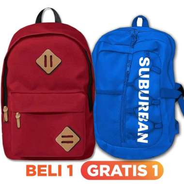 SUPER DISKON! BELI 1 GRATIS 1-BELI 1 FOCUS RANSEL SEKOLAH+GRATIS 1 RANSEL SEPEDA LOGO/WARNA ACAK PAK
