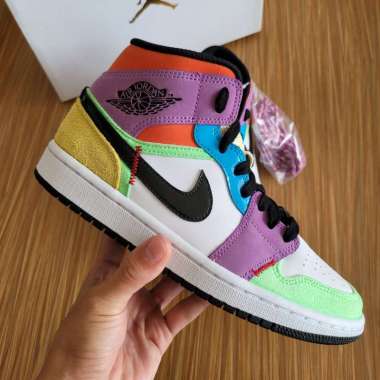 air jordan 1 mid se multicolor lightbulb