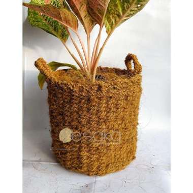 pot jumbo pot besar sabut kelapa keranjang bunga cover pot besar D30