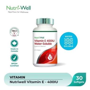 Nutriwell Vitamin E 400IU Water Soluble 30s
