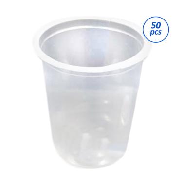 BSM Gelas Oval / U Cup [16 OZ / U Cup 50 pcs] TRANSPARAN