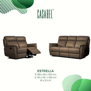 Jual Casabel Montana Sofa 3 Kursi/Sofa Kulit Asli Recliner ...
