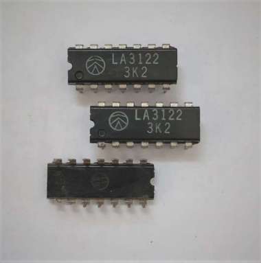 IC LA3122 2xAudio Pre-Amp DIP-14 Original Sanyo
