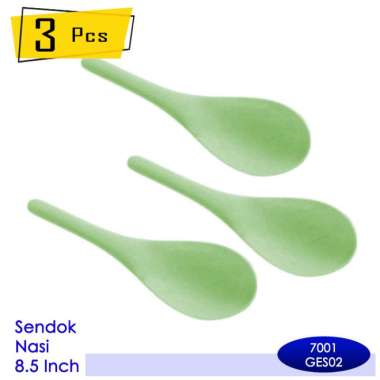 3 Pcs Centong Nasi 8.5 inch Onyx Melamin - 7001 Green Emerald