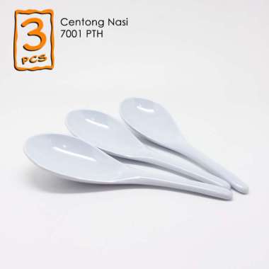 3 Pcs Centong Nasi 8.5 inch Onyx Melamin - 7001 Putih
