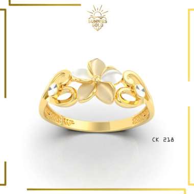 CINCIN EMAS ASLI KADAR 300% DAN KADAR 375% CINCIN BUNGA EMAS MUDA CK 218 8K