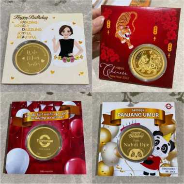 Koin Emas lm mirip antam ubs 24k 20gr