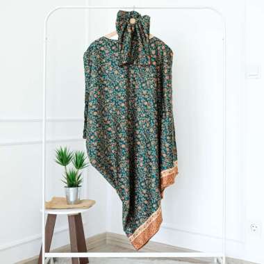 KAFTAN ASIMETRIS SATIN DRESS BAJU LEBARAN KAFTAN WANITA DRESS KAFTAN BATIK MODERN KONDANGAN OVERSIZE