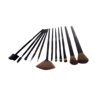 jual kislene kuas make up set dompet coklat 12 pcs jual kislene kuas make up set dompet coklat 12 pcs
