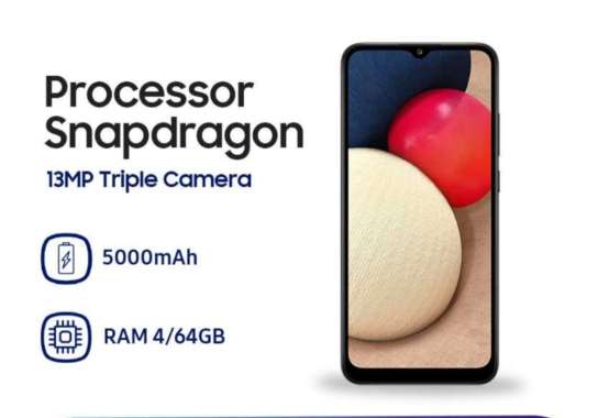 Jual Samsung Galaxy A02s 64gb Hitam Original, Murah & Diskon Februari