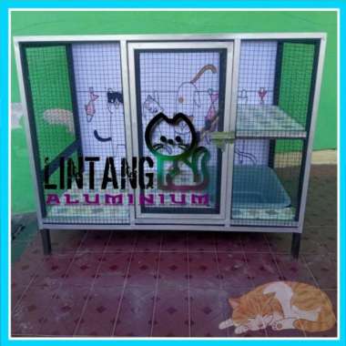 Kandang Kucing Galvalum RAM kotak murah