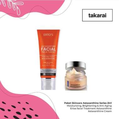 [ORI] Paket Skincare Astaxanthin Series 2in1 Facial Treatment Astaxanthine 100ml + Serum Astaxanthin