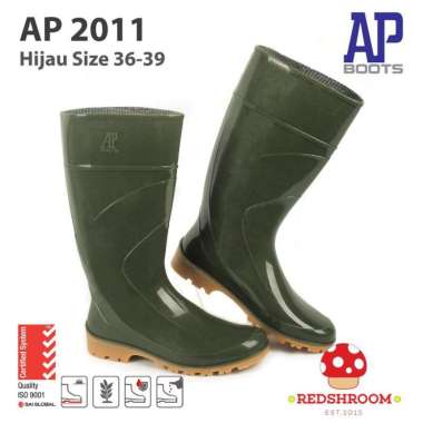 Sepatu Boot Tinggi AP Boots 2011 Hijau Kebun Pertanian Peternakan 37