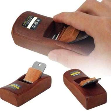 Ketam Serutan Kayu Mini Manual Hand Carpentry Coklat