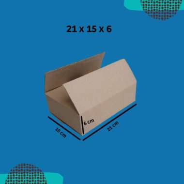 Kardus/Dus/Box Baru Polos B flute uk. 21X15X6 (Finishing Lem)