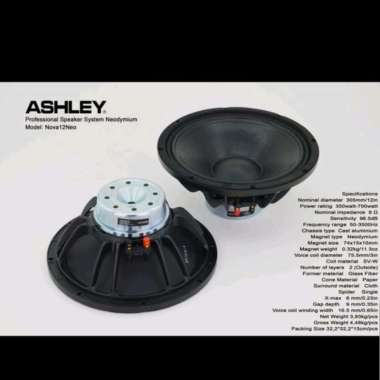 Speaker Komponen ASHLEY NOVA 12NEO NOVA 12 NEO Woofer 12inch Original