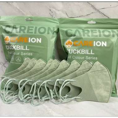 CAREION COLOR SERIES Masker Dukbil Warna isi 50 pcs CAREION full Colour Tebal Matcha isi 50 pcs