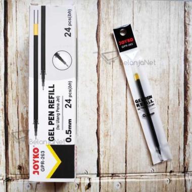 Gel Pen Refill | Isi Ulang Pen | Isi Pulpen Joyko GPR-263 0.5 mm [24 PCS] Biru
