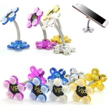 Holder Hp Bentuk Bunga VIP 360 Flexible / Gurita Dudukan Penyangga Hp